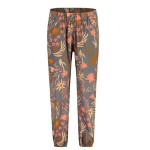 Maloja Cotton Climbing Pants In Gray Floral Size Large